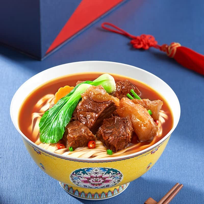 Miniatura 4 de Uniforme Man-Han Feast Fideos instantáneos de escritorio, fideos cocidos, 9.10ozcaja3 cajas, 0.0353 onzas