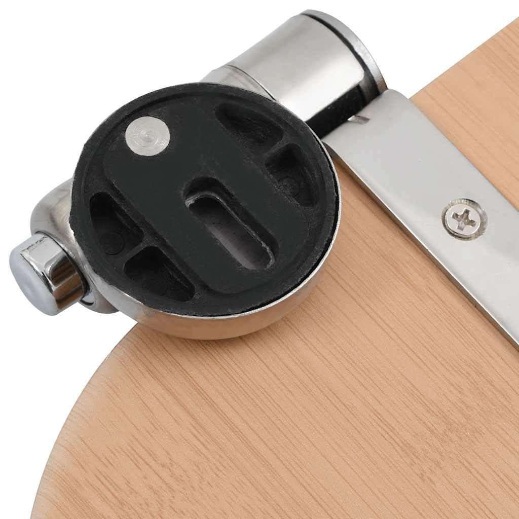 Copriwater 2 pz con Chiusura Ammortizzata in MDF Bambù per WC Standard