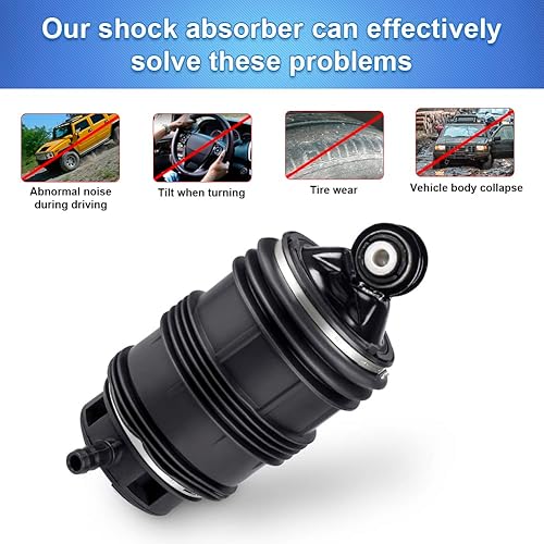 Miniatura 7 de JDMON 1 unids Kit de resorte de aire trasero izquierdo bolsas de suspensión de aire reemplazo para Mercedes-Benz W211 W219 2003-2011 CLS500 CLS550