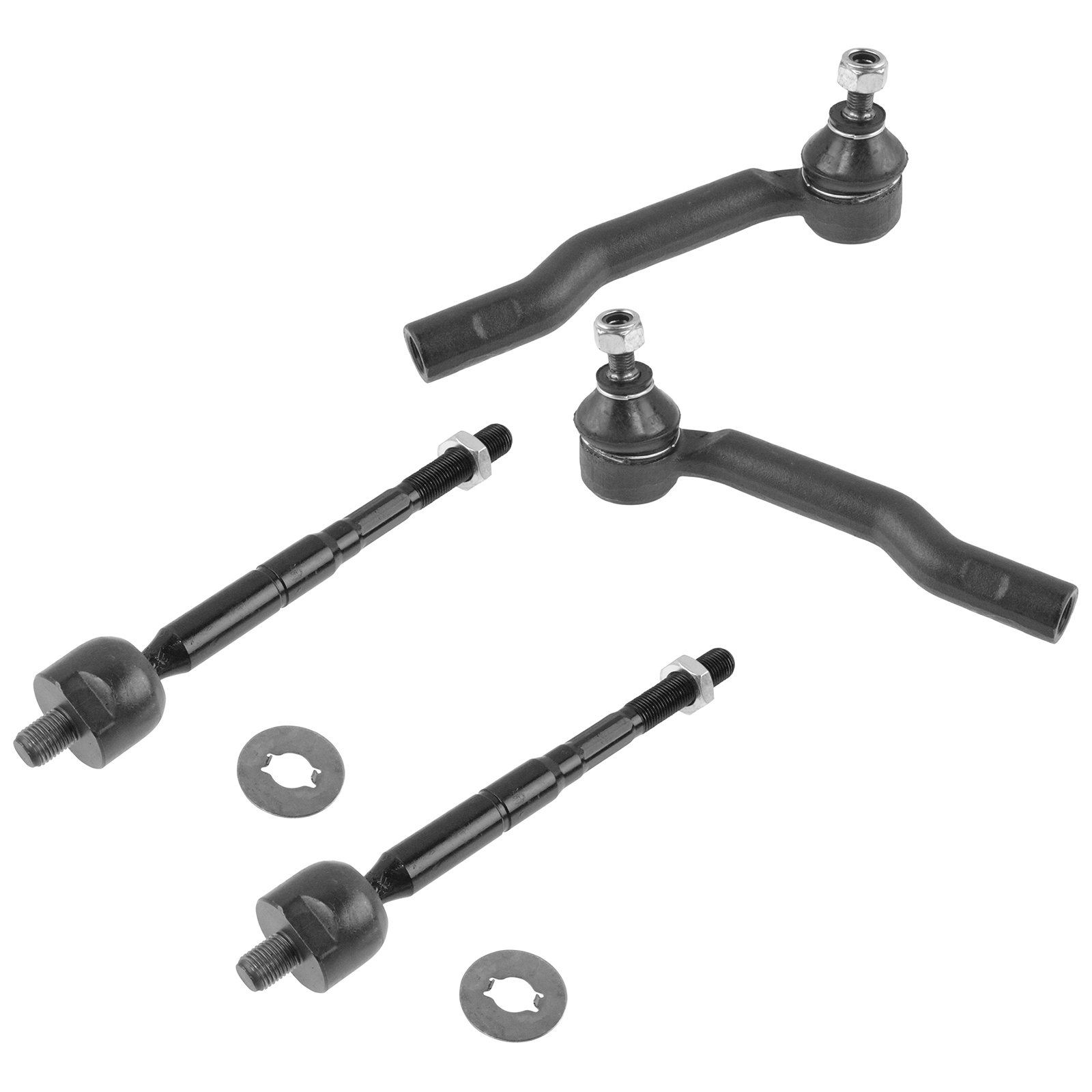 TRQ Tie Rod End Inner Outer LH RH Pair for 99-04 Chevy Tracker Suzuki Vitara