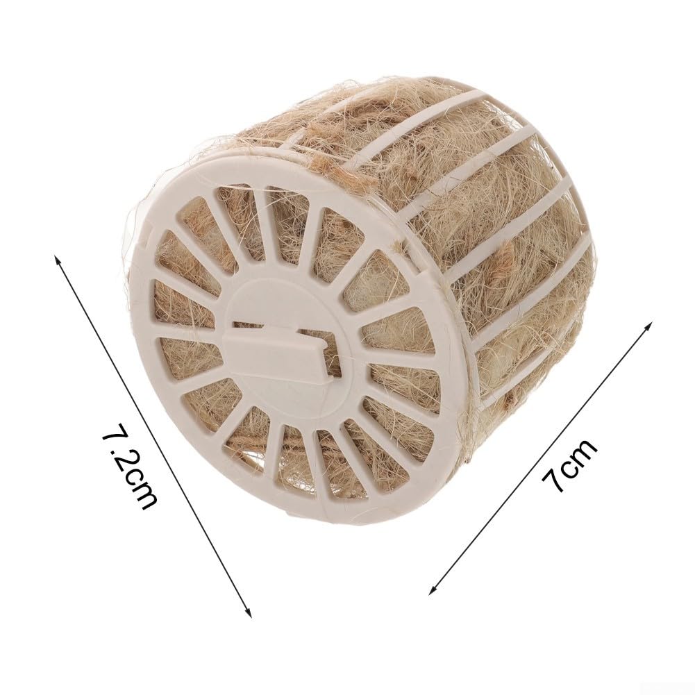 Soportes de material de anidación para pinzas, canarios y periquitos, paquete de 1 o 5 con materiales naturales (1 unidad) - 3