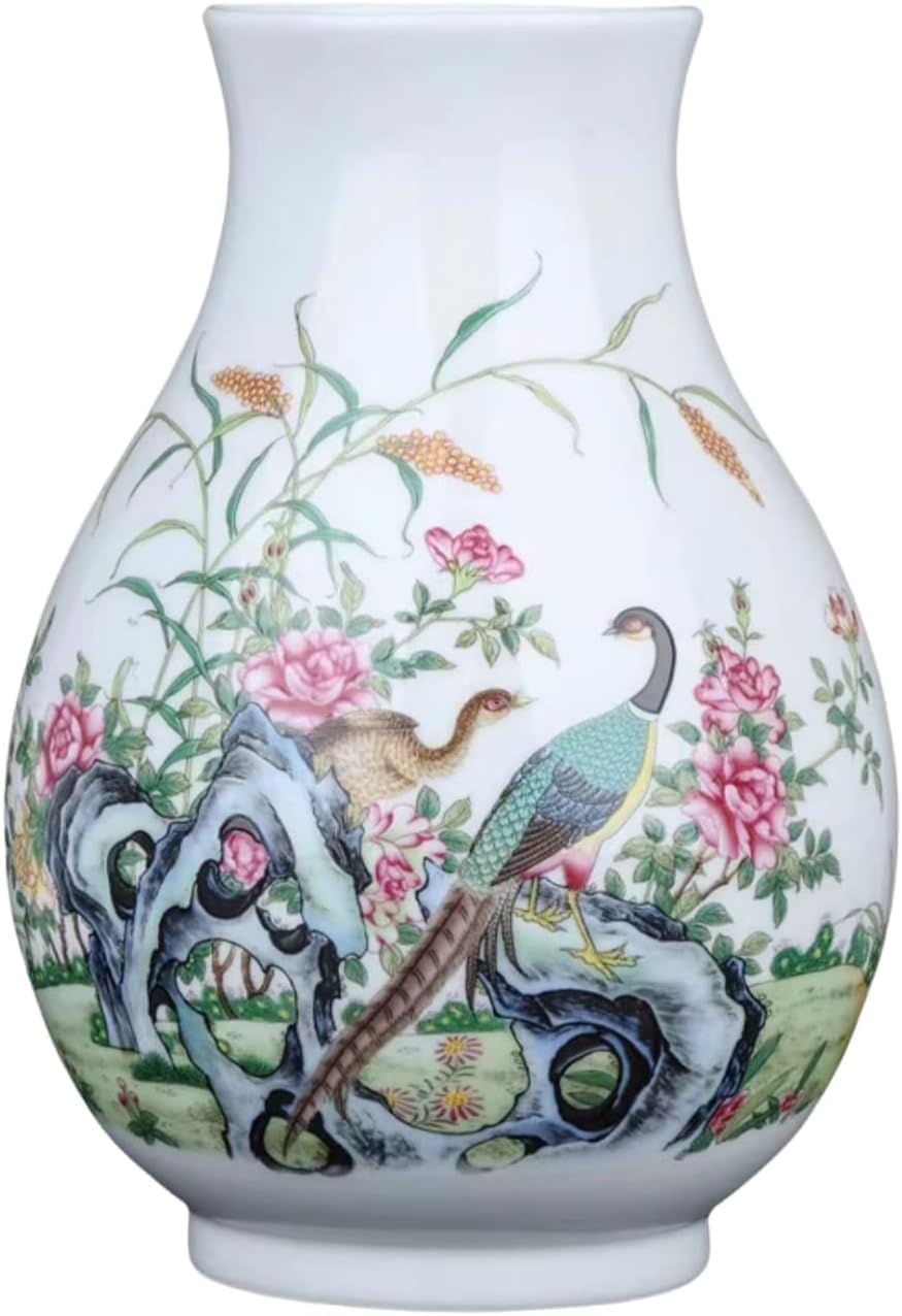 Vase Tabletop Ceramic Porcelain Flower Antique Traaditional Decorative high 31CM