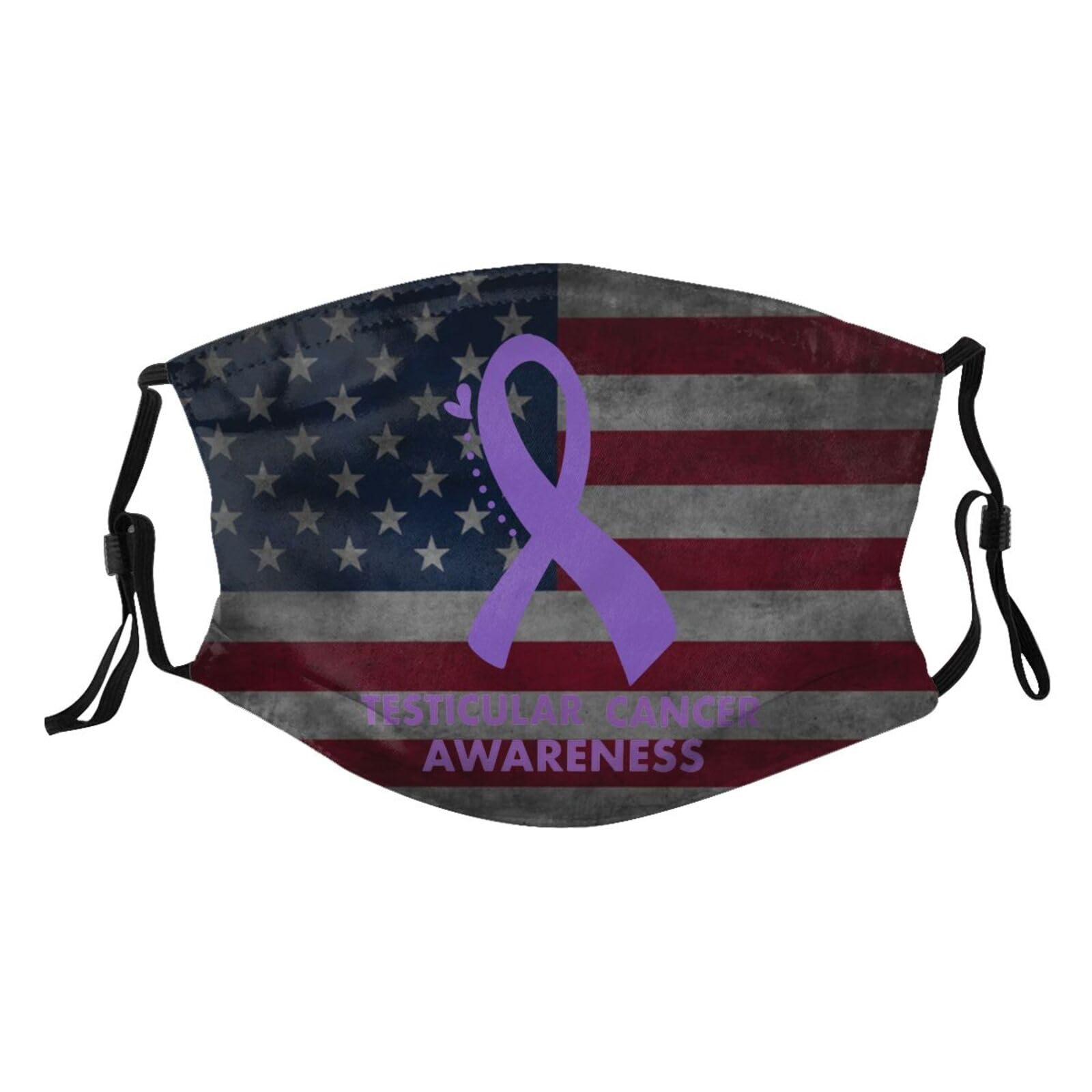 Testicular Cancer Awareness Adult Dust Mask Adjustable Dust Face with 2 Filter1959