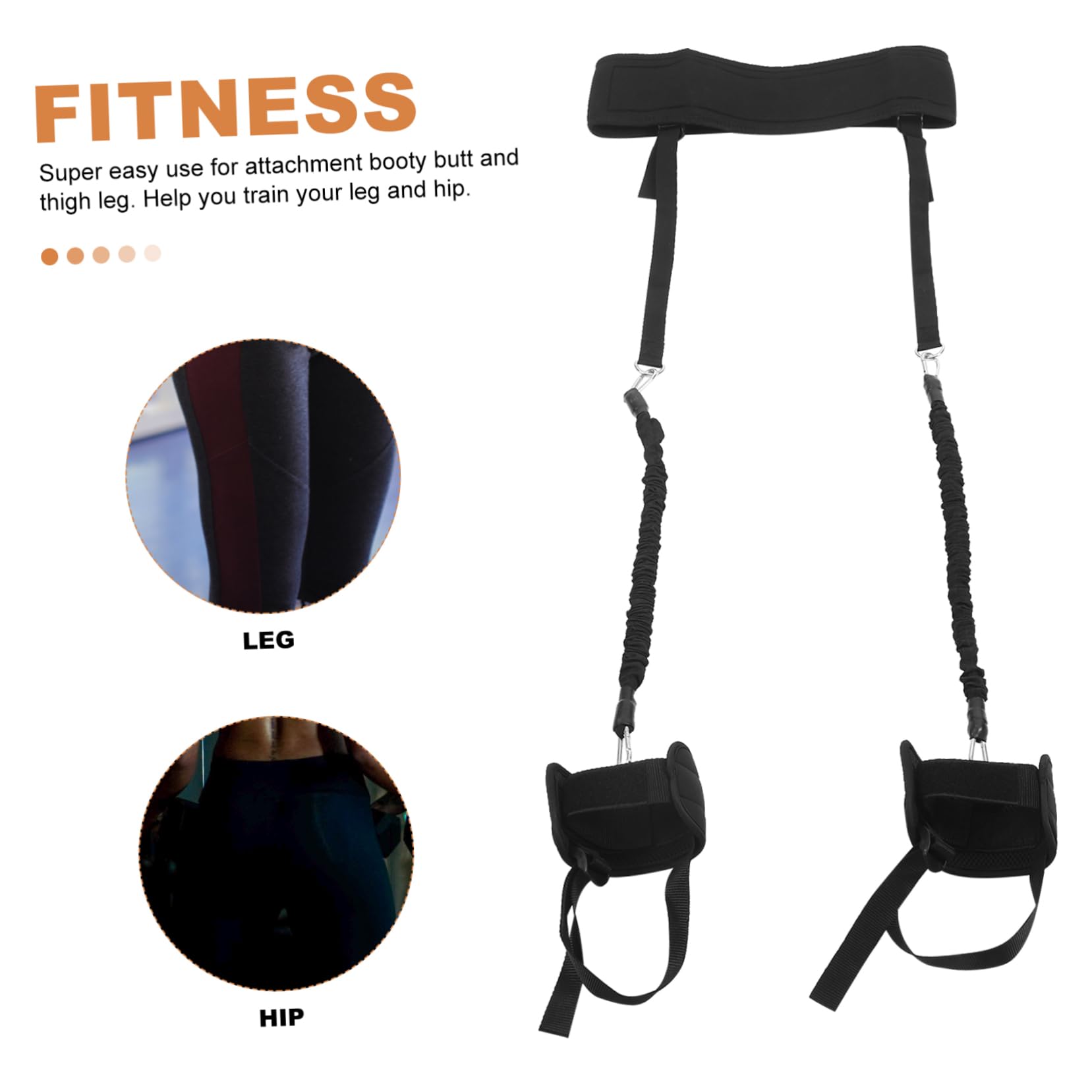 Fitness Widerstandsband Satz für Männer Trainingsgeräte für Beine und Hüfte Tragbar für Krafttraining Zuhause und Sport