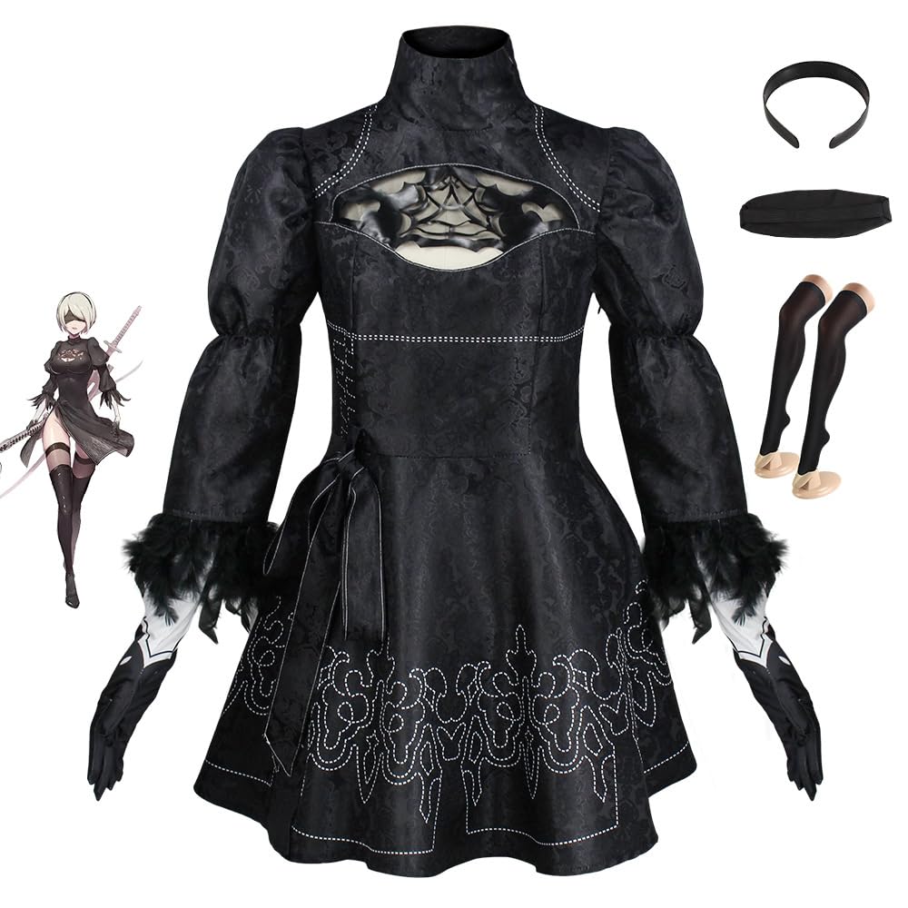 Bocguy 2B kostium Cosplay na imprezę, występy sceniczne, kostium dla dorosłych