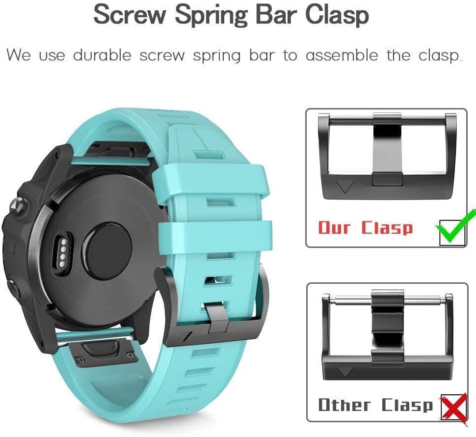 For Fenix 8 Watch Band Replacement Silicone Watch Strap For Fenix 5/Fenix 6/Fenix 6 Pro/Fenix 7/Forerunner 935/945/Approach S60/Quatix 5/epix Smartwatch