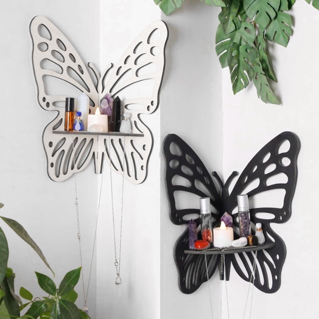 Sturdy Corner Display Rack Wall Mounted Corner Shelf for Bedroom