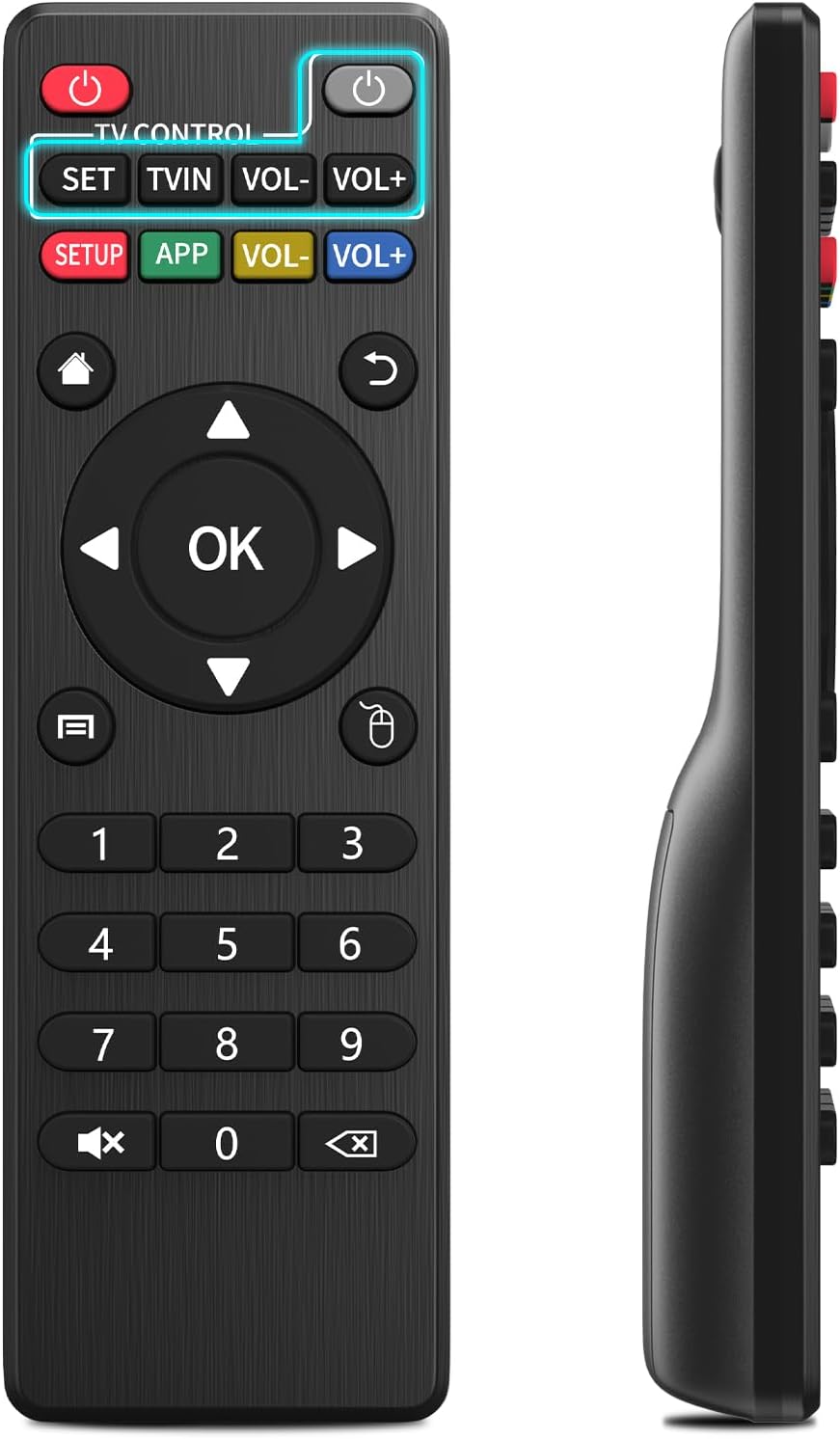 RETROSUN Replacement Remote Control for MXQ PRO 4K Android TV Box, Compatible with M8, M8C, M8N, M8S, M9C, M10, T95M, T95N, T95X, MX9, TX3mini, T9, X96, X96s, X96mini, T95, V88H96, H96 pro, MXQ