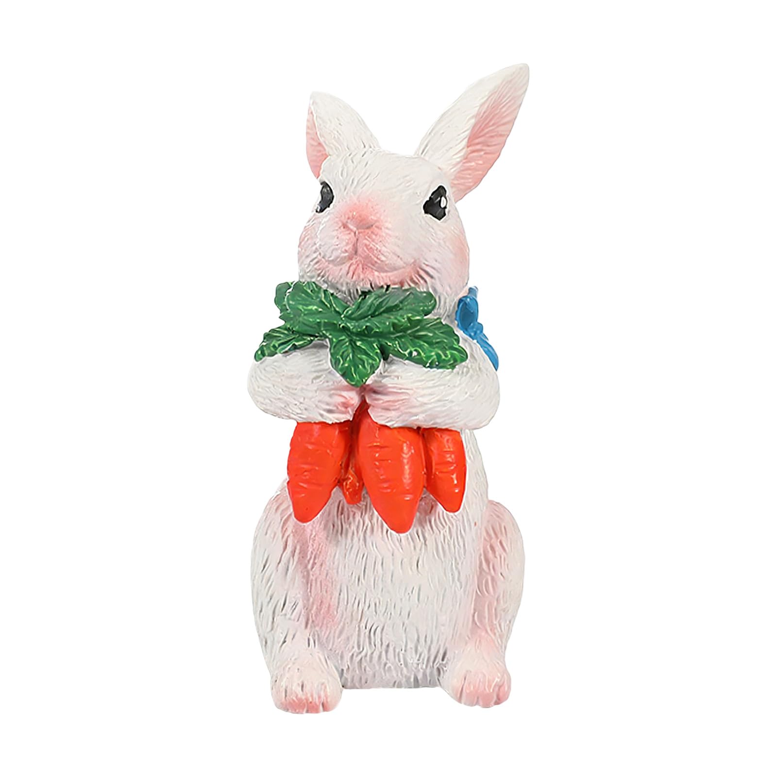 Piceioep Handcrafted Resin Easter Hare Statue Perfect for Tabletop Display and Seasonal Festival Decoration Piece Resin Easter Decoration