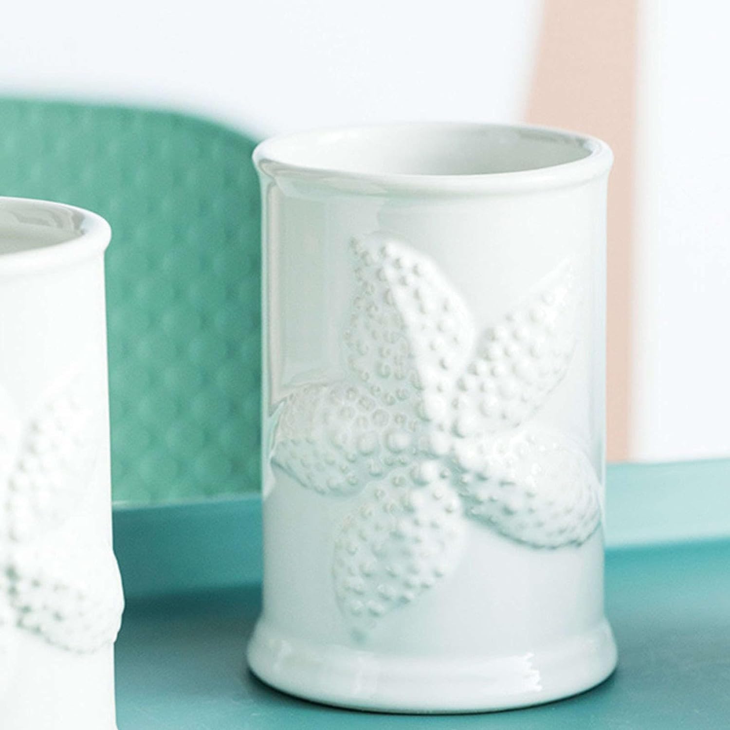 Jabonera, jabonera, jabonera, jabonera, jabonera Ovalada de cerámica, jabonera de Porcelana, Bandeja de jabón, for jabonera de Concha (Color: Concha) (Color : Starfish)