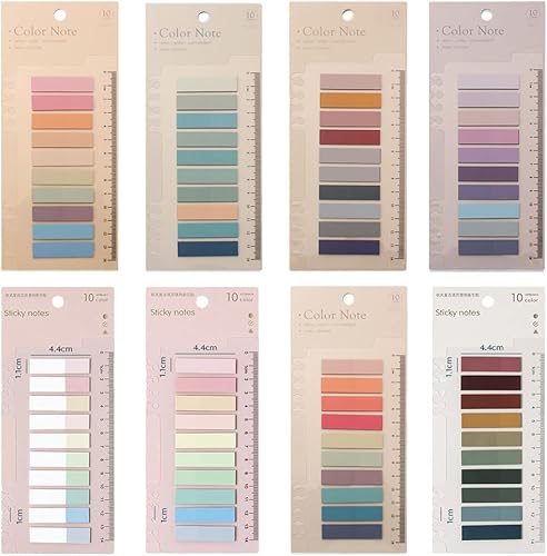 1600 pestañas adhesivas de índice, 8 hojas de índice de tiras, pestañas para anotar libros, marcadores de notas adhesivas, etiquetas de índice para