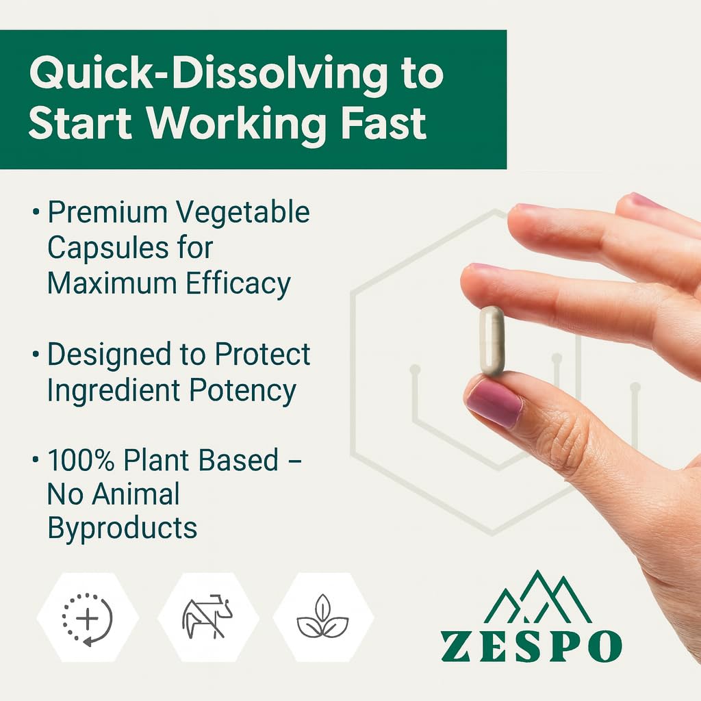 Zespo St. John’s Wort 530mg – Plant-Based Capsules for Mood, Stress & Emotional Balance – Vegan, Gluten-Free & Non-GMO – 90 Count 2