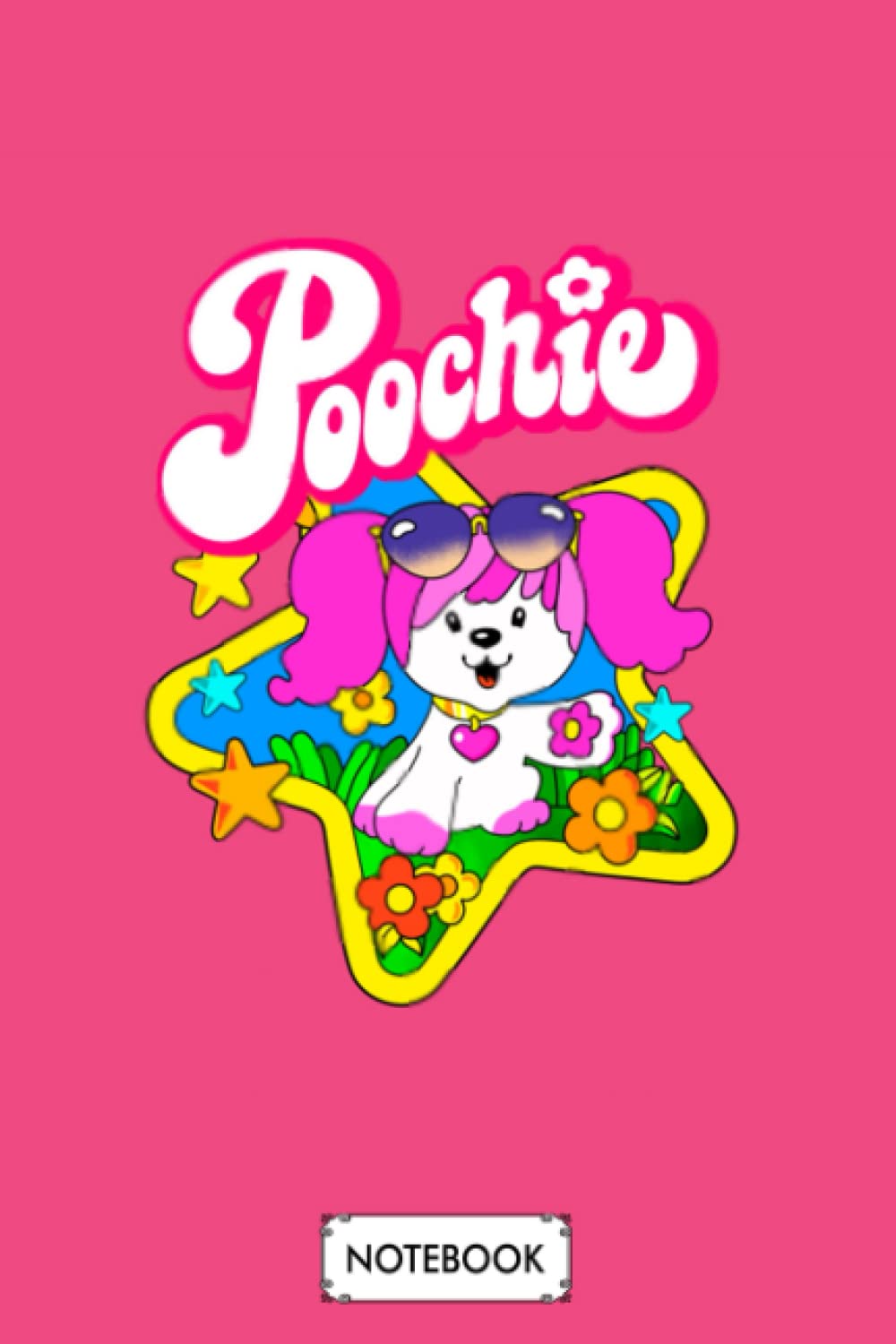 Poochie A62640 Notebook: Diary, 6x9 120 Pages, Matte Finish Cover, Planner, Lined College Ruled Paper, Journal
