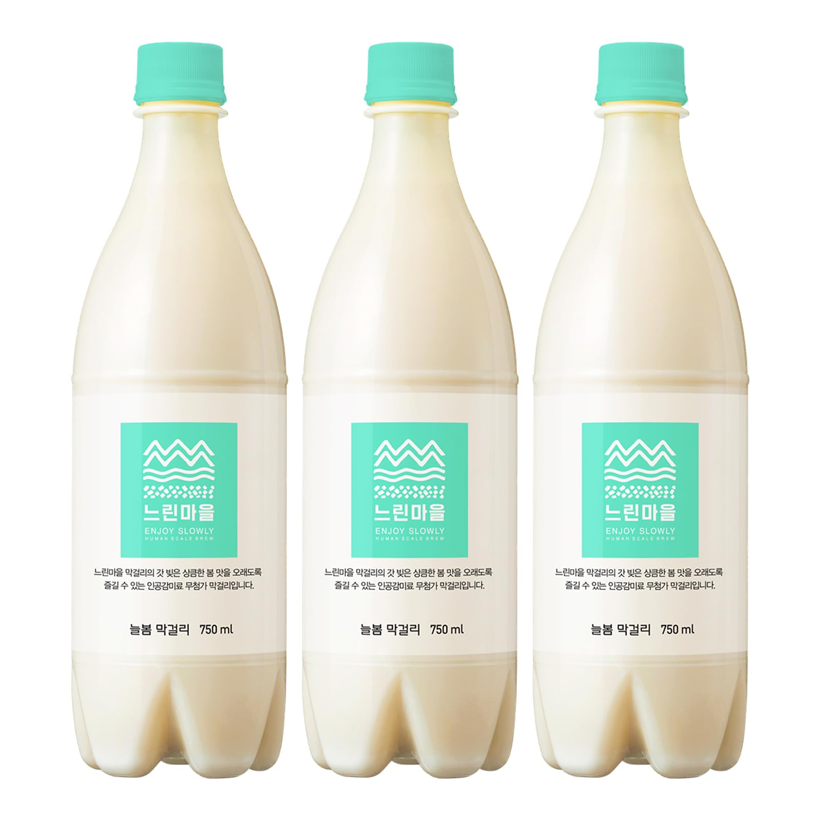 ヌリンマウル ヌルボム マッコリ 750ml 3本 微炭酸 韓国お酒 느린마을…