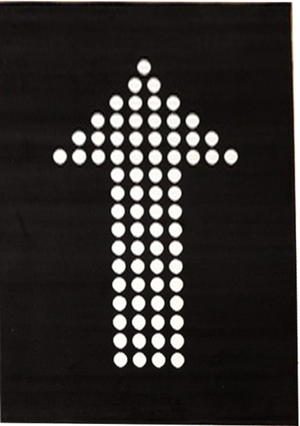 ASPECT 160 x 225 cm Dotted Arrow Black with Cream Dots Polypropylene Flash Modern Rug