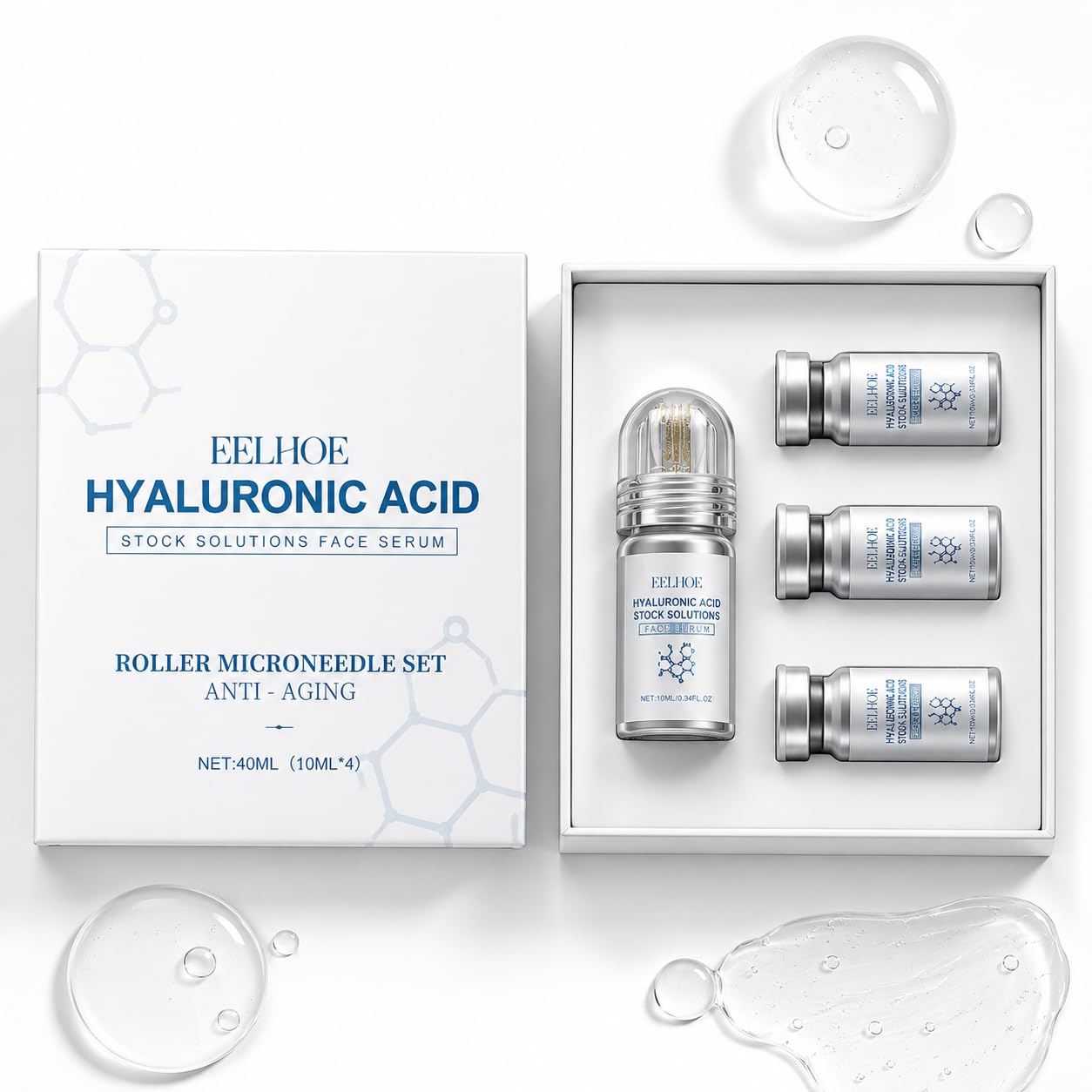 Sérum Visage NAD+ & Peptides Bioactifs – Anti-Âge Lissant & Raffermissant – Acide Hyaluronique – Régénération Cellulaire – Rides & Ridules – Tous Types de Peaux – 30ml