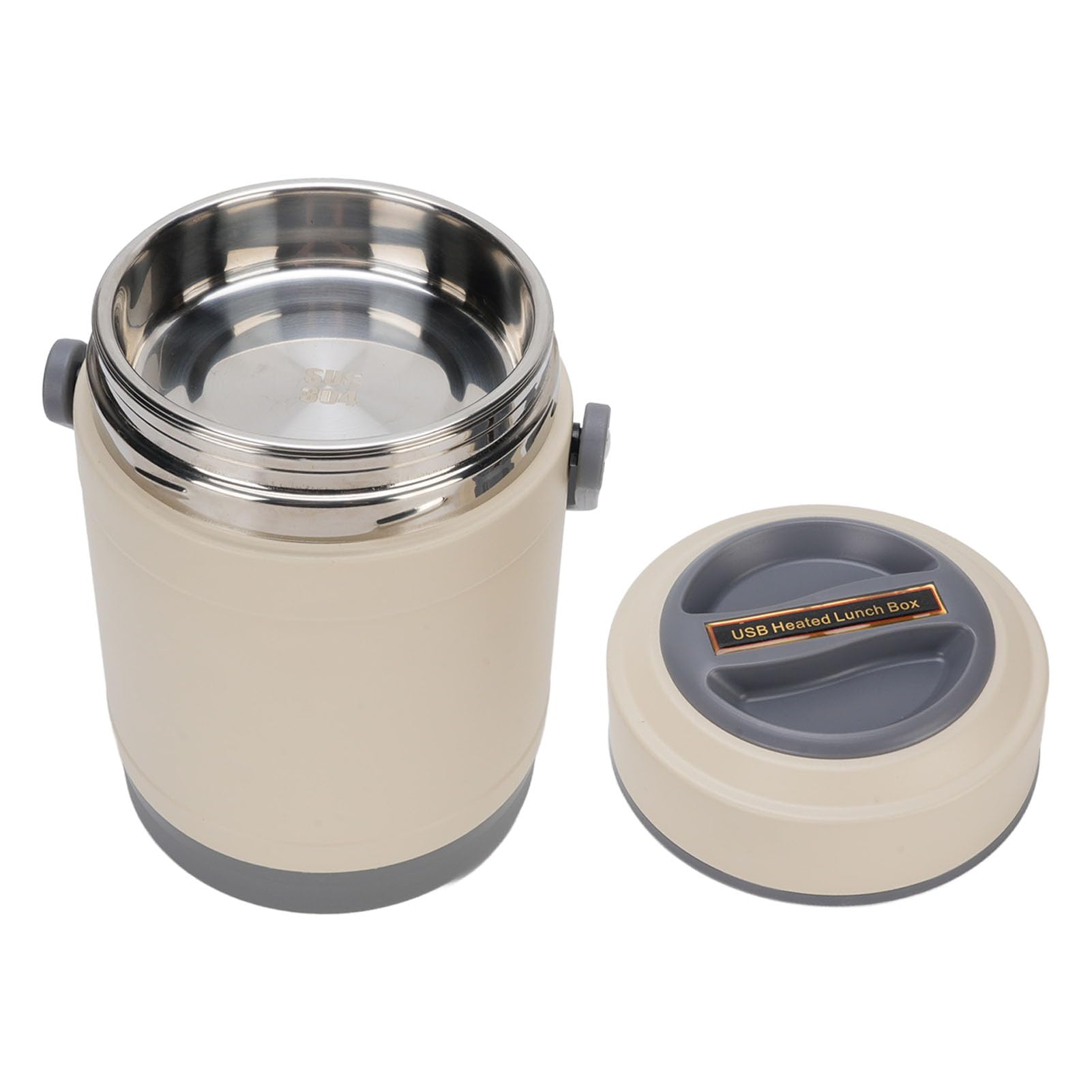 Focket Lunch Box elettrico, scaldavivande portatile a tenuta stagna da 2 litri per riso, verdure e zuppa, Lunch Box riscaldato in acciaio inossidabile per auto, camion, casa, lavoro