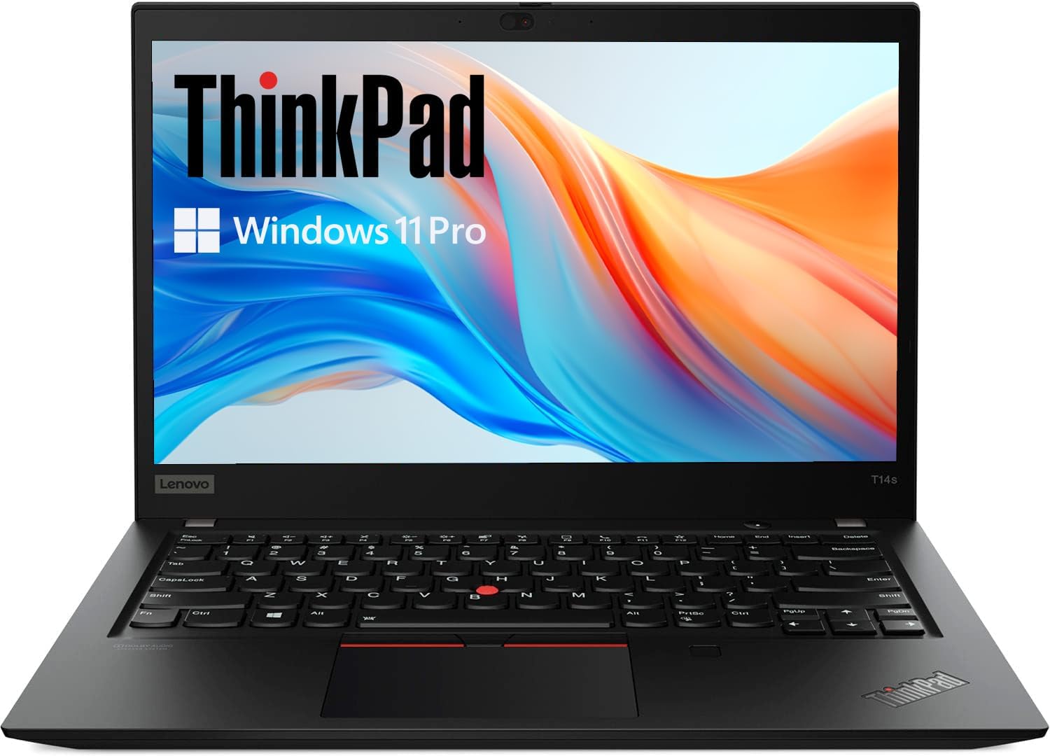 Lenovo Thinkpad T14s Gen 2 Business Laptop, 14" FHD (1920 x 1080), Intel Core i7-1165G7, 16 GB RAM, SSD da 512 GB, tastiera US QWERTY Windows 11 Pro (ricondizionato)