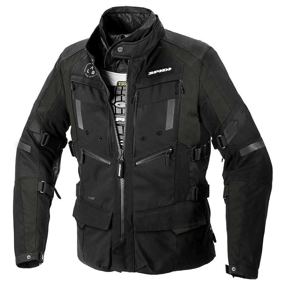 Spidi 4 Season Evo H2Out Kurtka tekstylna motocyklowa, czarny/zielony, 2XL