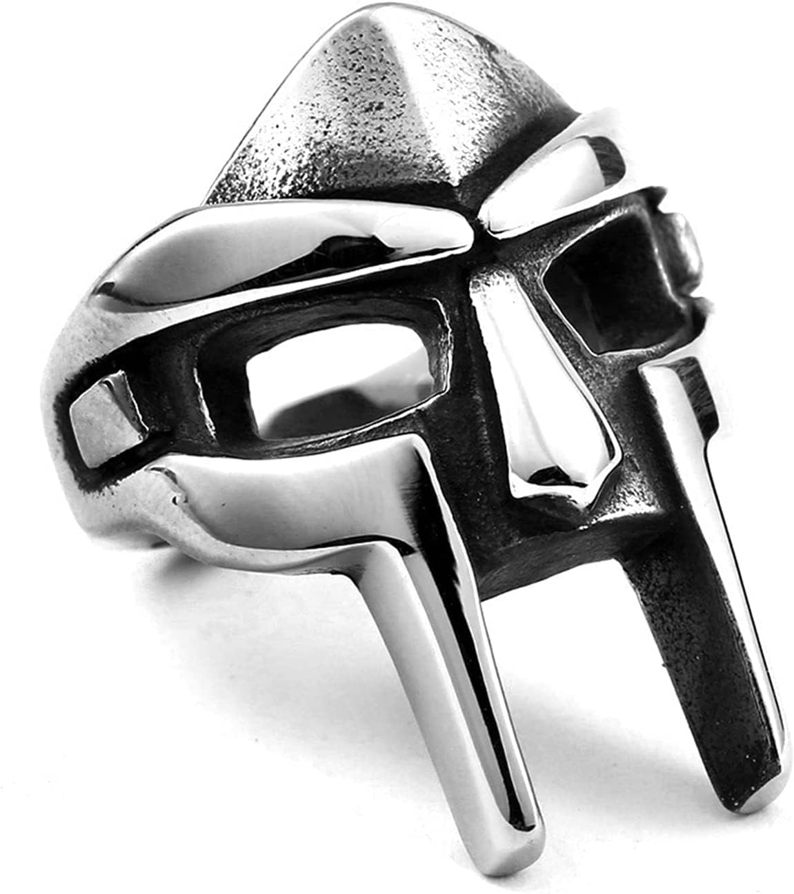 THE MEN THING DOOM MASK - Pure Titanium Stainless Steel Ring Jewellery for Men (Size - 21) - Review, Price and Buying Guide