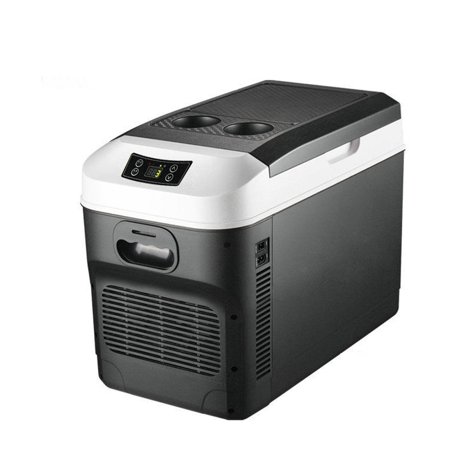 Frigorifero termoelettrico Portatile 15L con Ventola, Auto silenziosa e casa KuHler/Wärmer Fino a 65 ° C, raffreddatore Elettrico Compatto per Ufficio e Viaggio