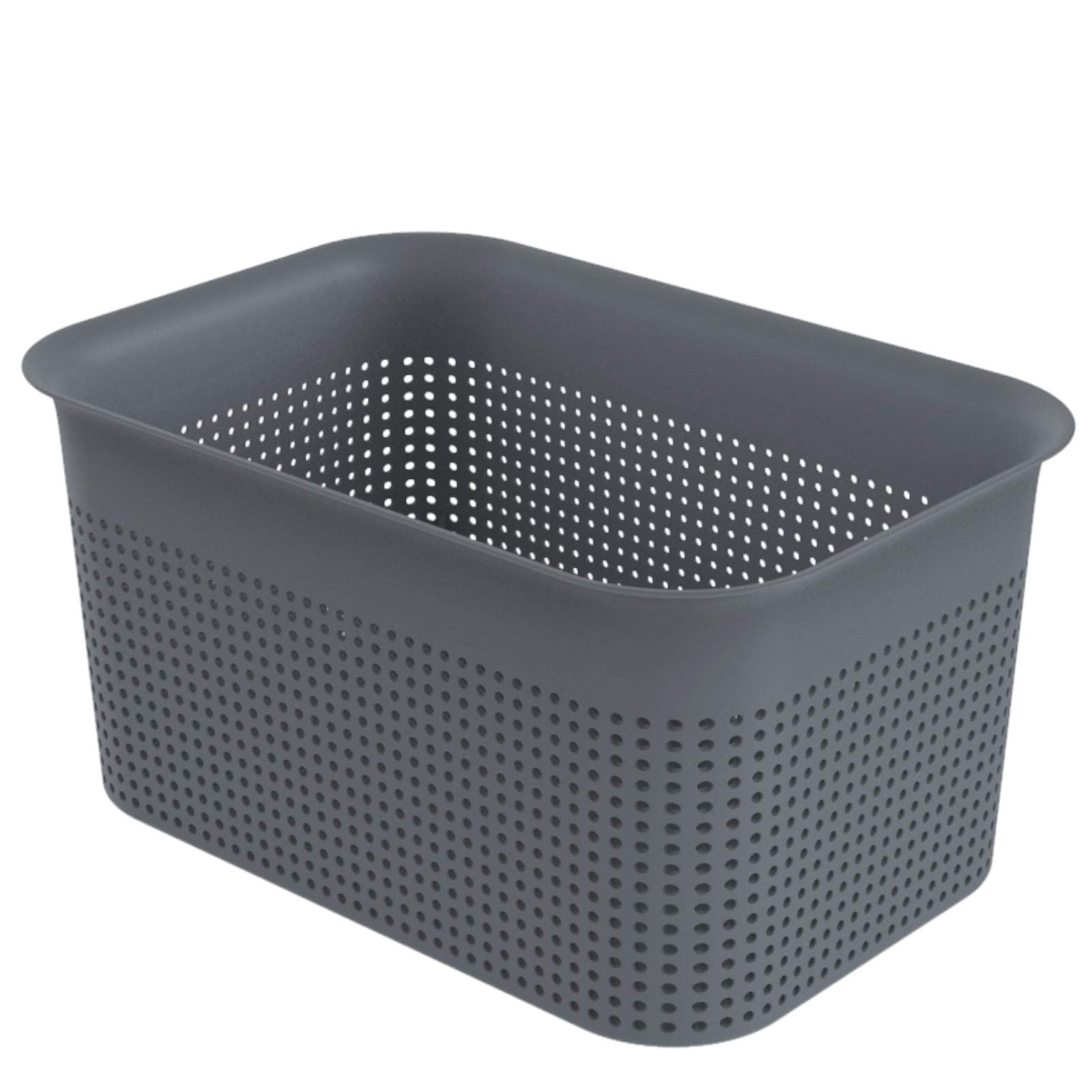 Panier de stockage anthracite 4,5l Rotho Brisen en plastique sans BPA