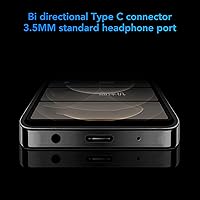 Vista 6 de Reproductor de MP4, reproductor de música Bluetooth Full HD de 5 pulgadas con reproducción de música de 50 horas, reproductor multimedia estéreo
