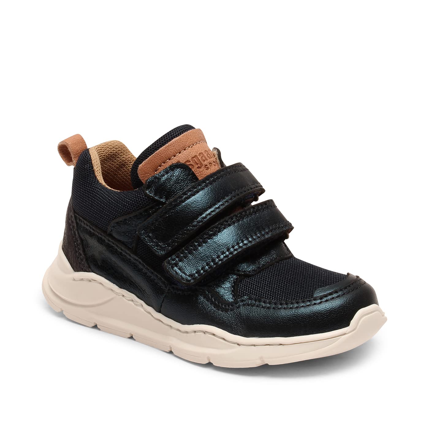 Bisgaard Unisex Children's Pan V Trainers, Navy Patent, 1.5 UK Child