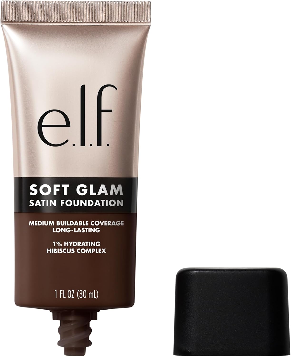 e.l.f. Soft Glam Foundation, Medium Coverage, Long-Lasting & Buildable Foundation For A Smooth, Satin Finish, Vegan & Cruelty-Free, 65 Rich Neutral