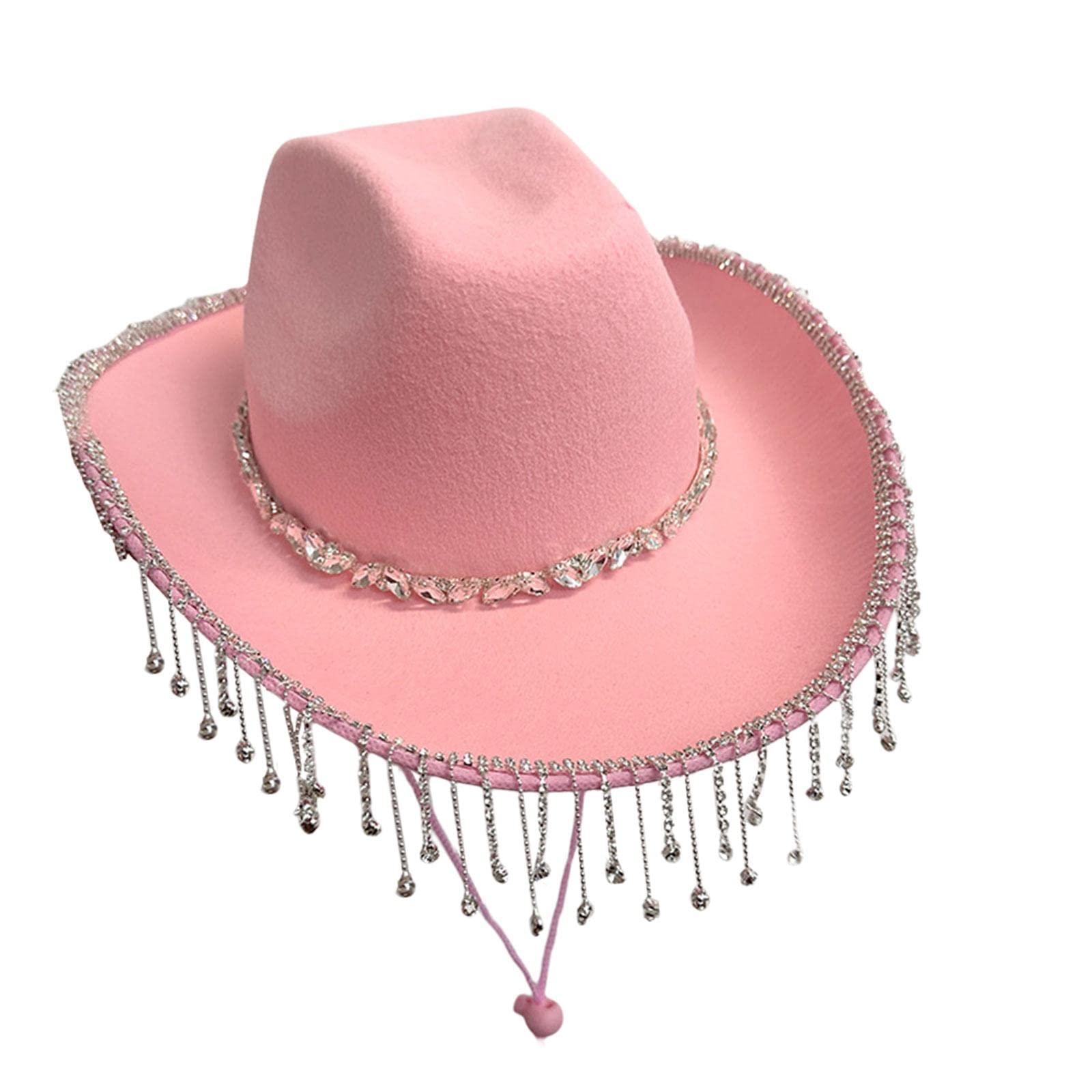 Western Cowboy Hat Dress Travel Bridal Engagement Party Men Wide Brim Hat Pink|Clothing, Shoes & Accessories | Womens Accessories | Hats-image-41