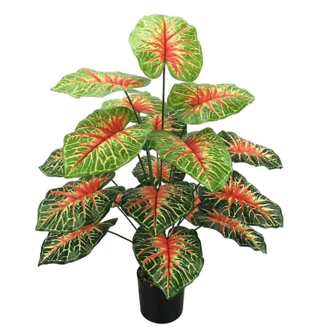 CVdrtyED Artificial Tree Plant Artificial Plants Plastic Tree Leaves Fake Branch Tropical Green Plant for Bonsai Indoor Decor(A-75cm)