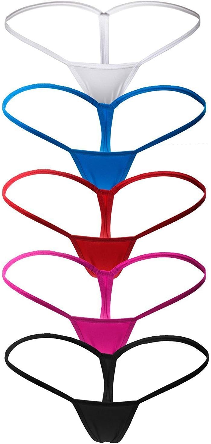 ETAOLINE Womens Sexy Low Rise G-String Thongs T-Back Panties Underwear