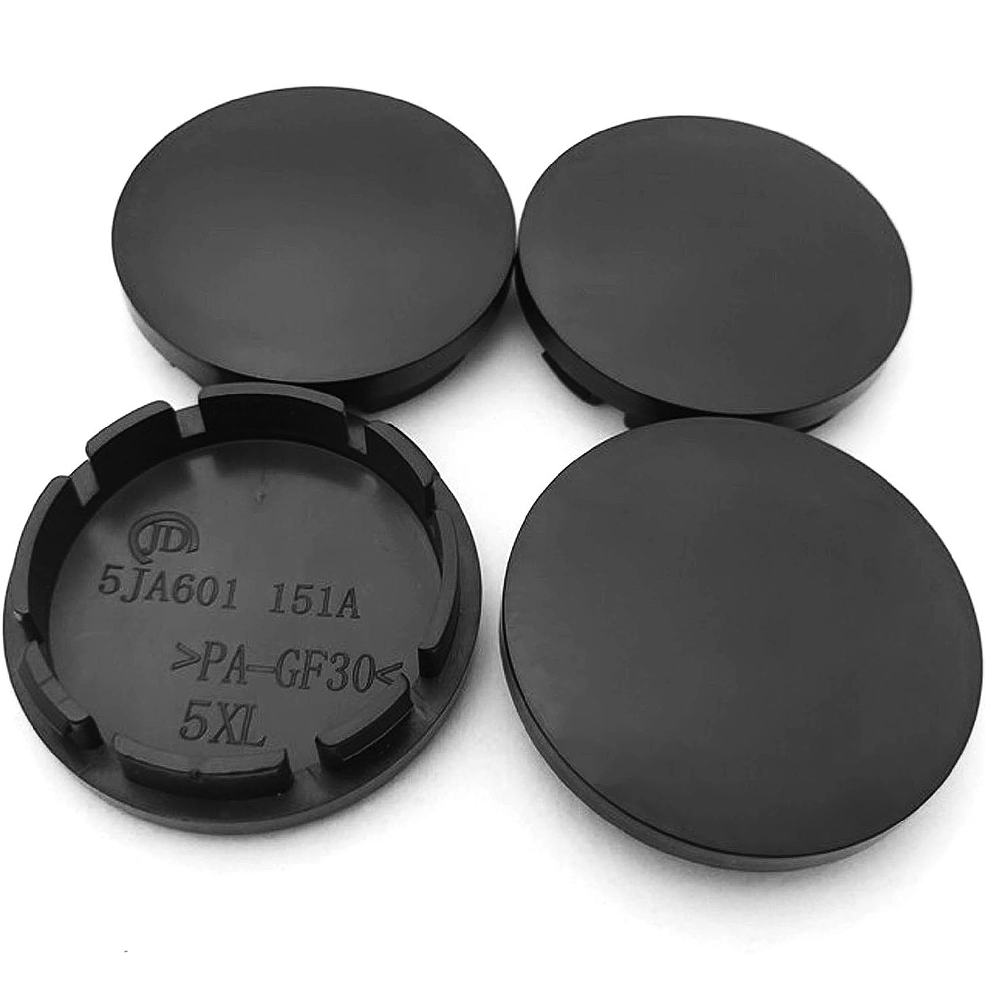 QIZUN 4Pcs Wheel Centre Caps for OD 56mm ID 51mm, Hubcaps Cover Rim Middle Badge Guards Decorative Protector Replacement Accessories Styling