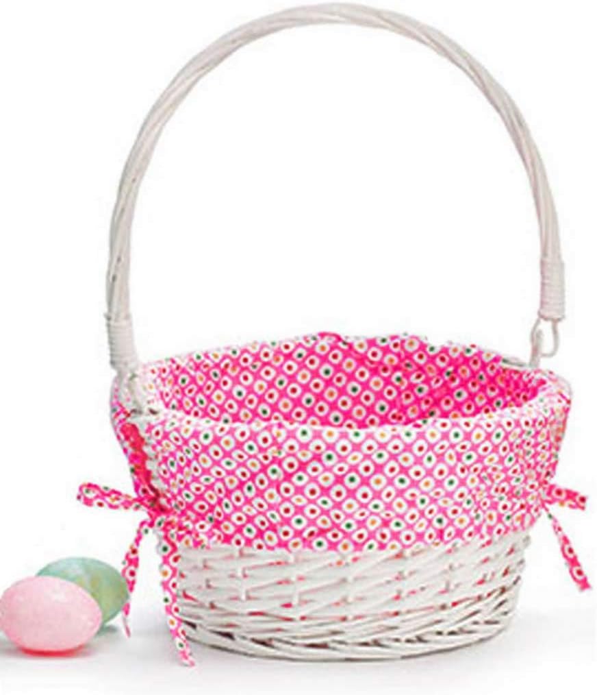 Dibsies Colorful Dots Easter Basket (Pink Unpersonalized)