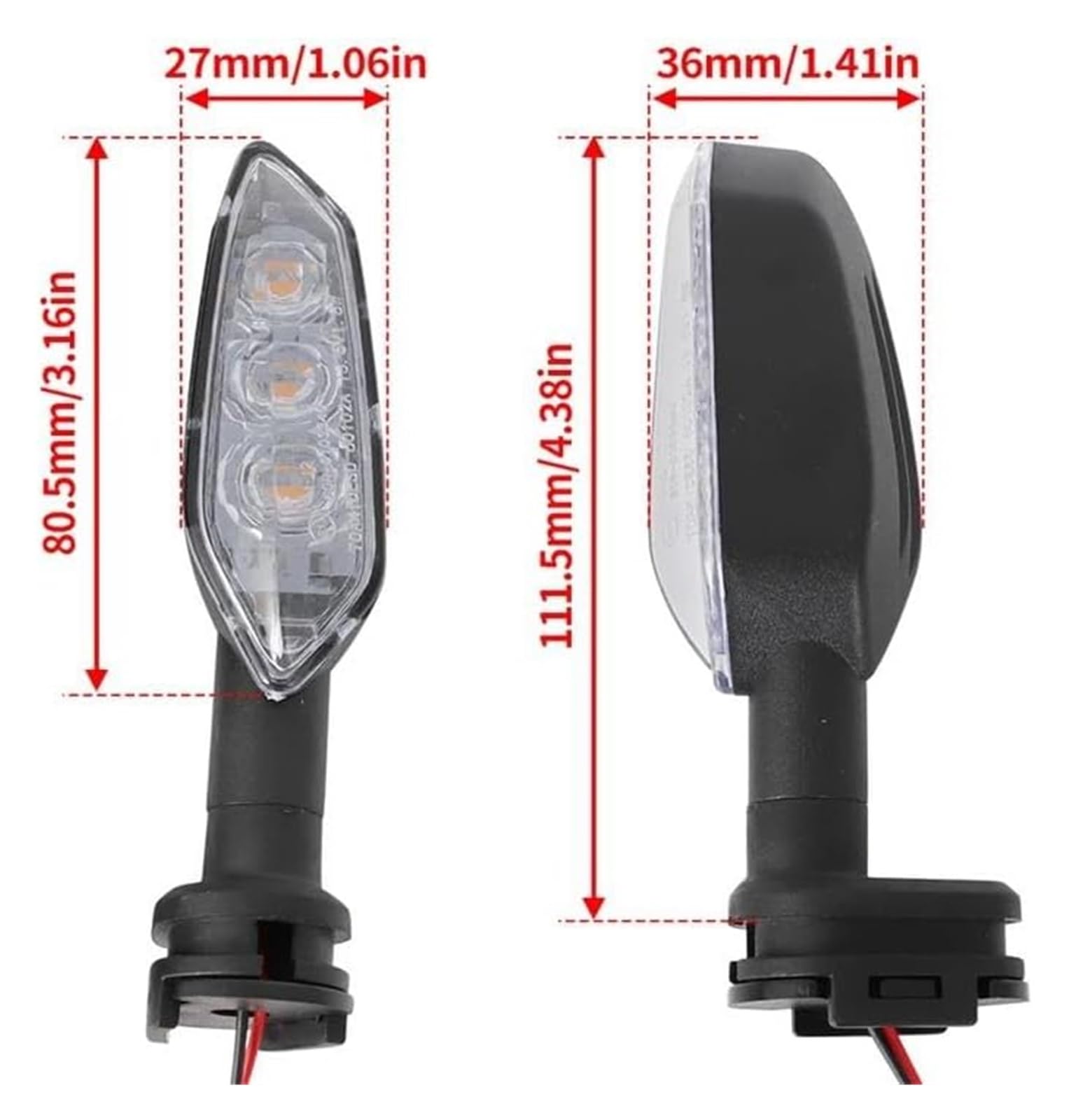 para Yamaha YZF R6 R1 R3 R7 R9 R15 MT07 MT09 para Tenere 700 para Tracer 900 FZ 16 1 Luz Indicadora De Señal Giro LED Funcionamiento Moto Intermitentes Indicadores | 4pcs Smoked