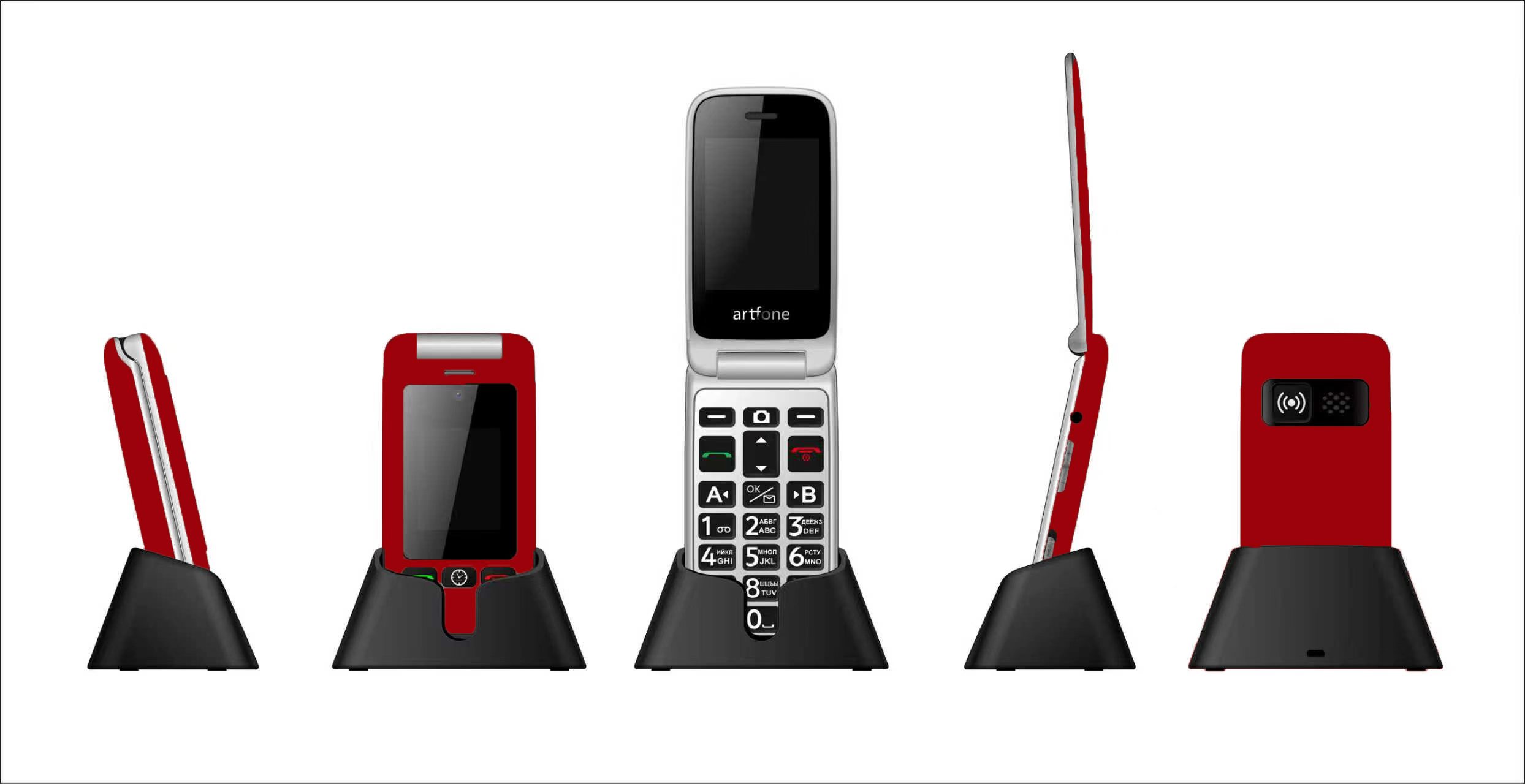 Artfone G6 4G ontgrendelde basis mobiele telefoon voor ouderen