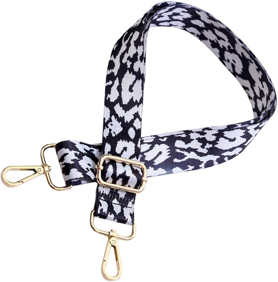 VALICLUD Chic Wide Adjustable Bag Strap Contrast Color Leopard Print Straps for Bag Crossbody, Picture 1, Medium - Image 5