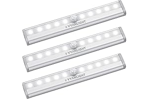 VYANLIGHT Motion Activated Under Kitchen Counter and Closet Lighting