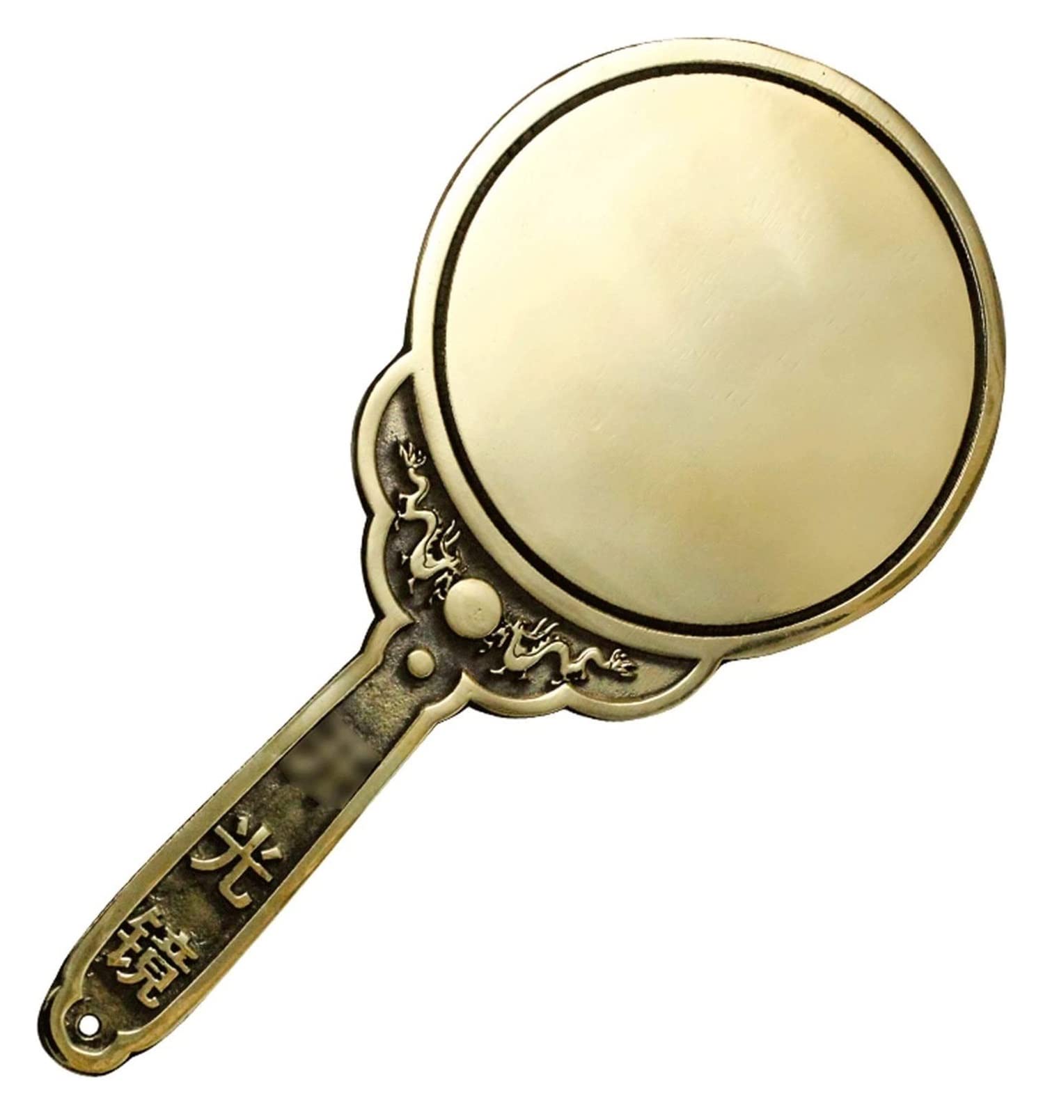 Chińskie lustro plotek Feng Shui, zabytkowe wypukłe wklęsłe lustro Bagua, tradycyjne lustro Feng Shui lustro w stylu vintage starożytne lustro Bagua buddyzm figurki rzemiosło dekoracyjne lustro plotek
