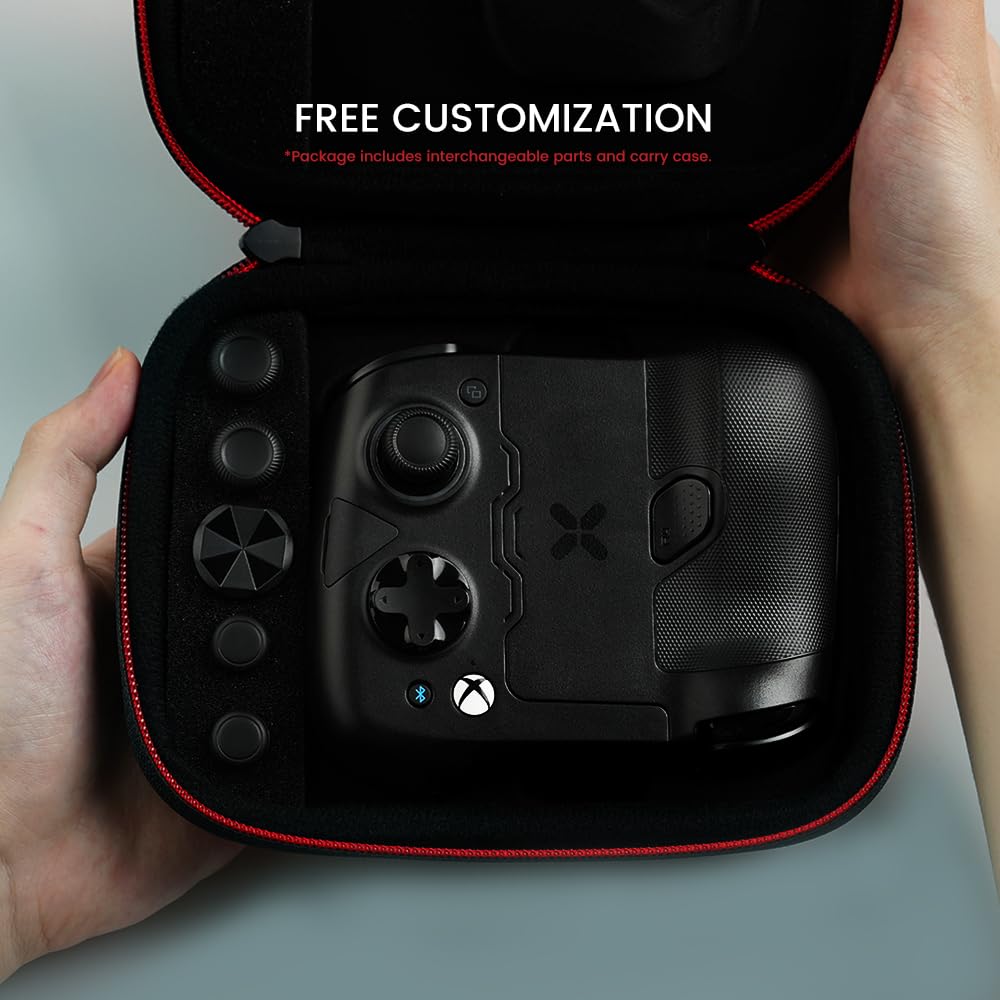 GameSir X4 Aileron Bluetooth Mobile Gaming Controller for Android with Hall Effect Joysticks - Split Design with Carrying Case - Play Diablo Immortal, Minecraft, Fortnite, Dead Trigger 2 & More