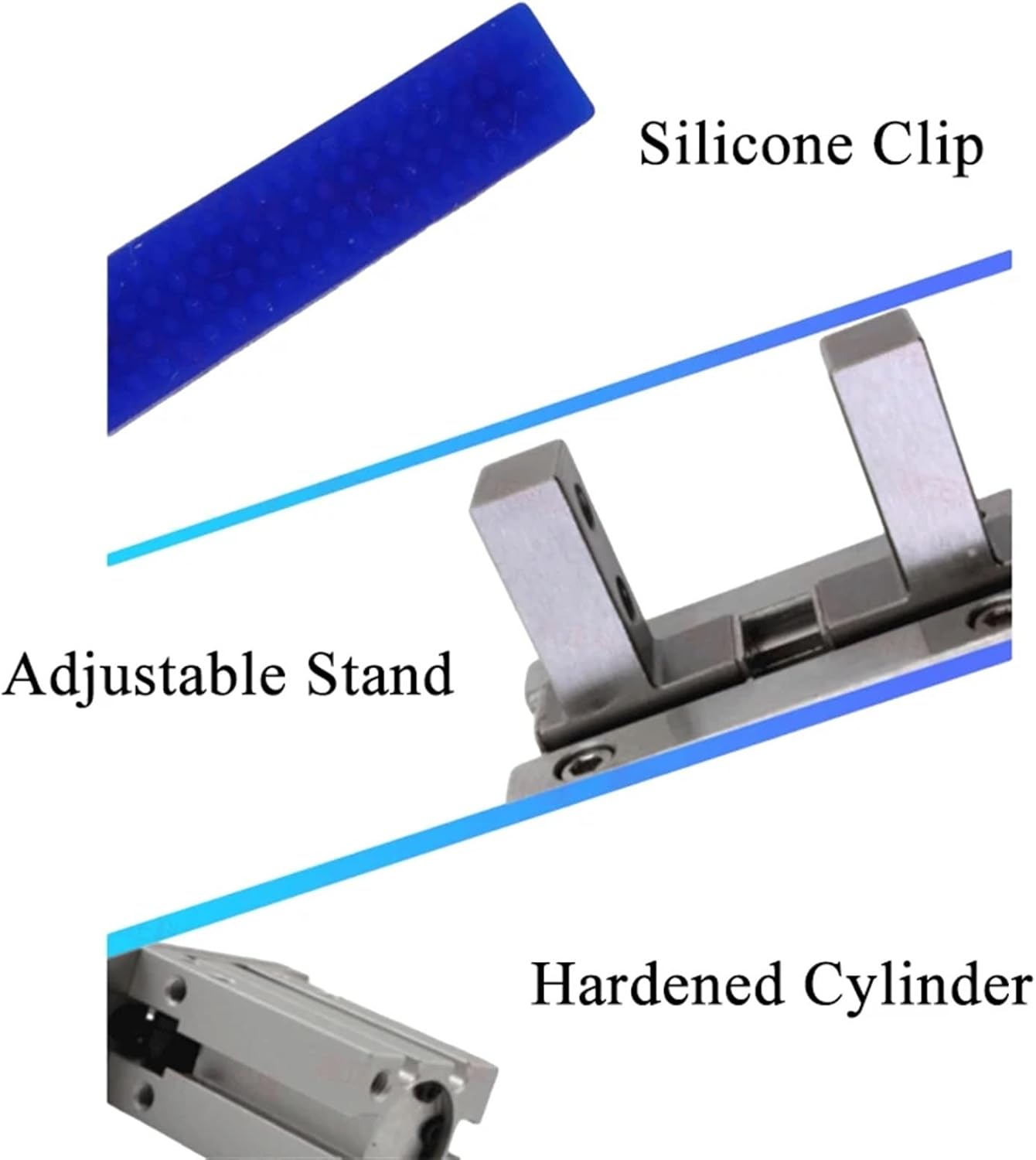 MHZL2-16D Adjustable Positioning Chuck Finger Cylinder Parallel Clamp Manipulator Extended Opening Clamp (Color : Fixture)