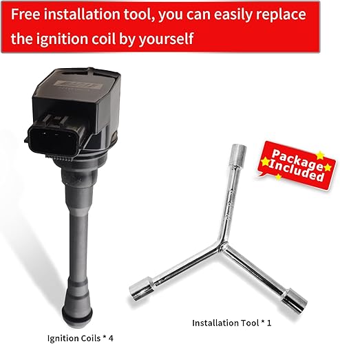 Vista 10 de Juego de 6 bobinas de encendido compatibles con Nissan Infiniti Maxima Quest Pathfinder Murano Altima Q50 QX60 FX35 3.5L V6 UF550