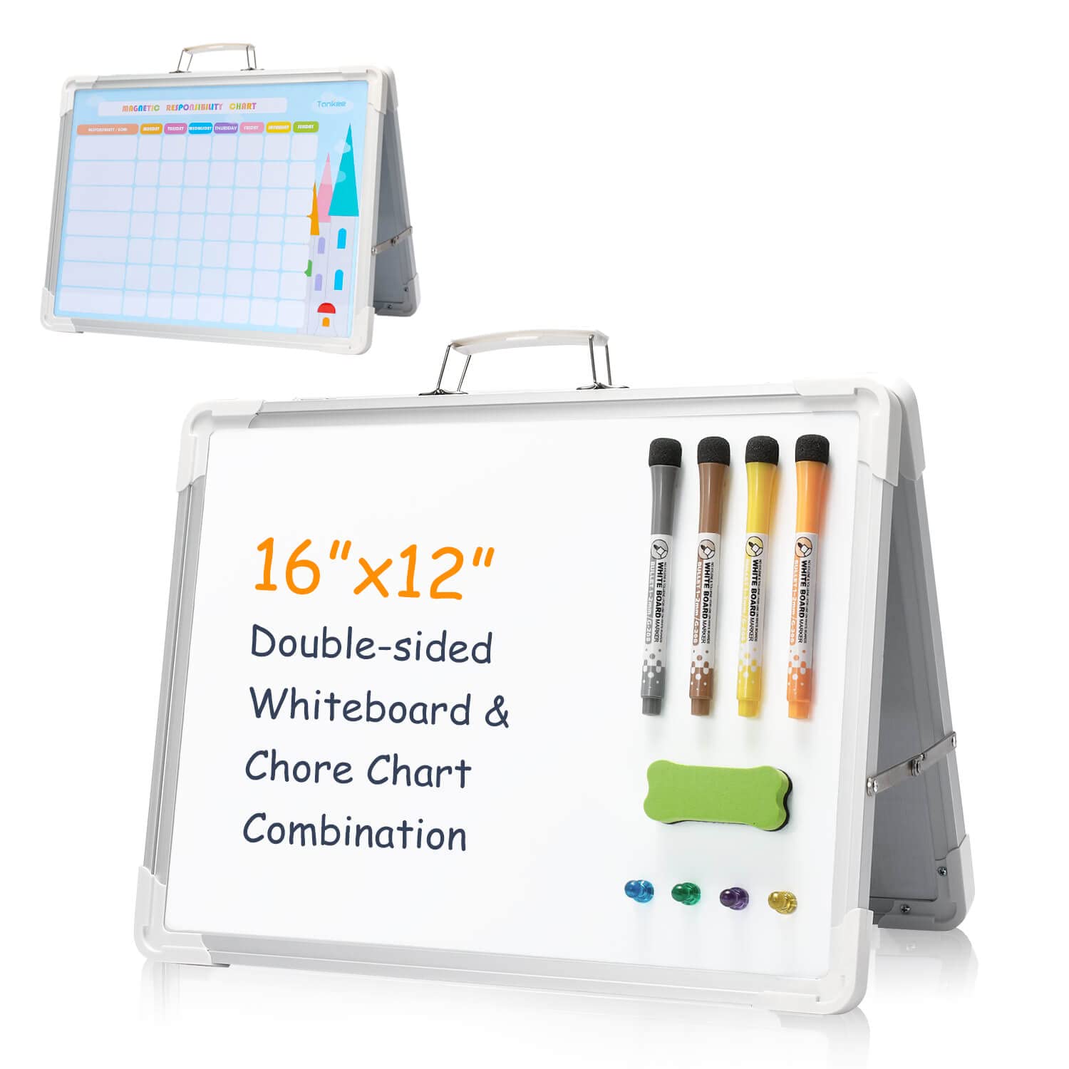 Buy Dry Erase Chore Chart For Kids Double Sided Folding Whiteboard buy-dry-erase-chore-chart-for-kids-double-sided-folding-whiteboard