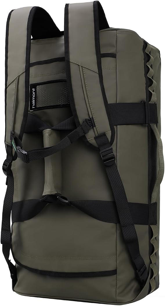 Haimont 90L Large Outdoor Gear Duffel Backpack for Camping & Base Camp, Army Green