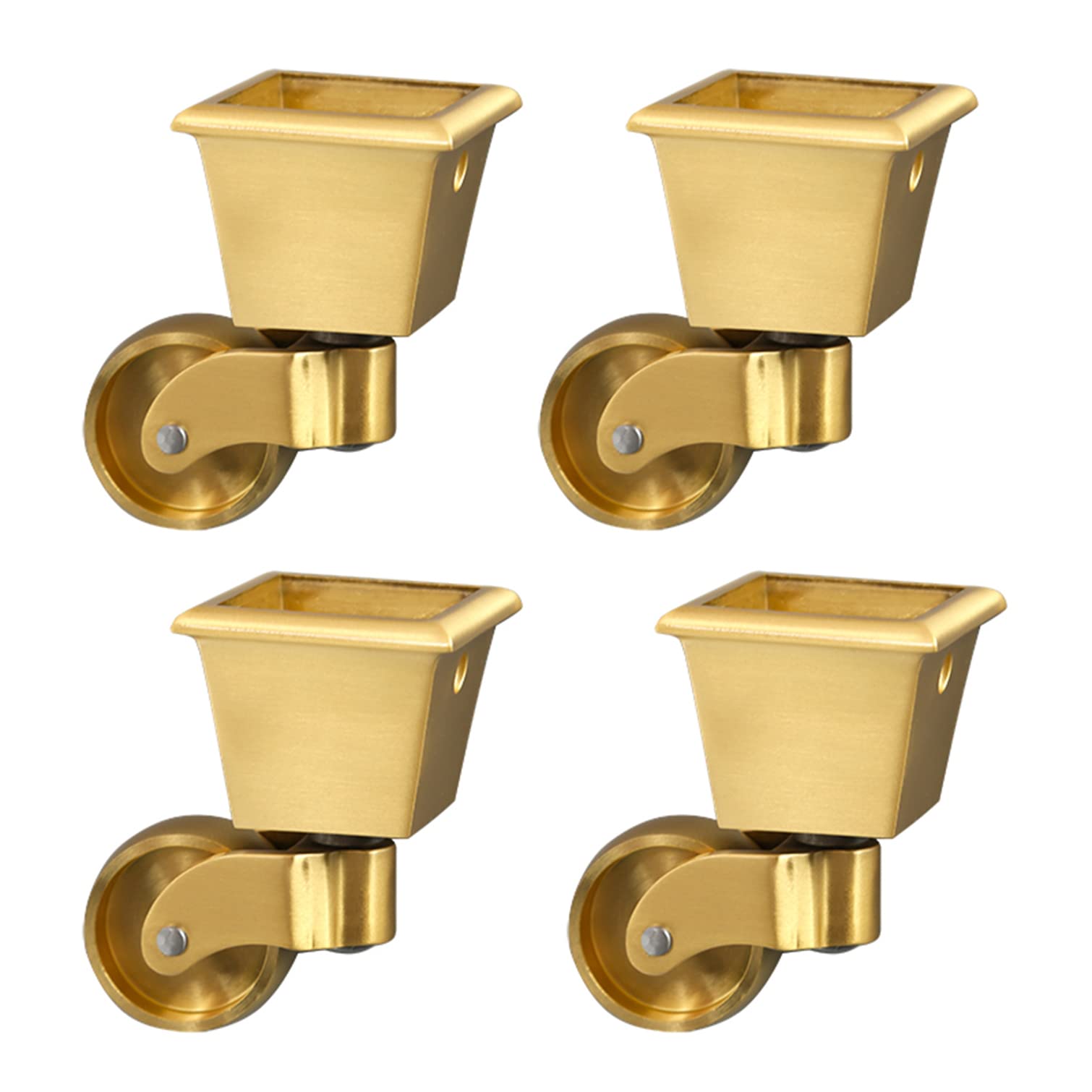 Roulettes, Petites roulettes finition laiton poli antique