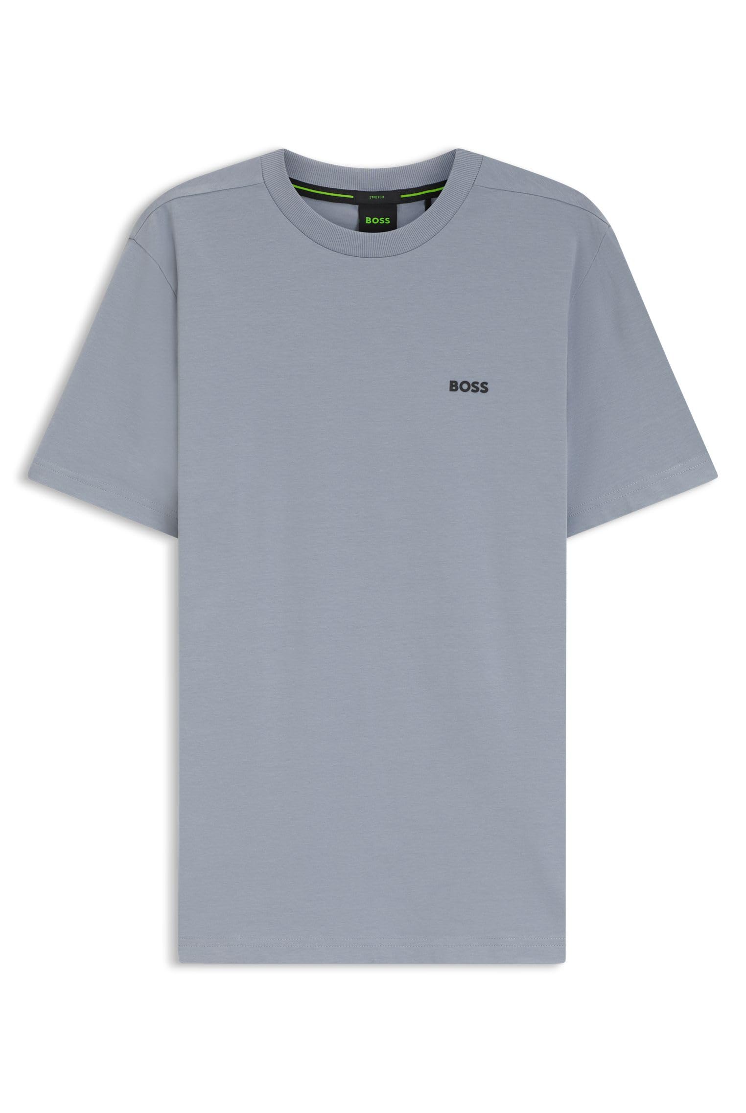 T-Shirt Aus Stretch-Baumwolle Mit Logo-Detail