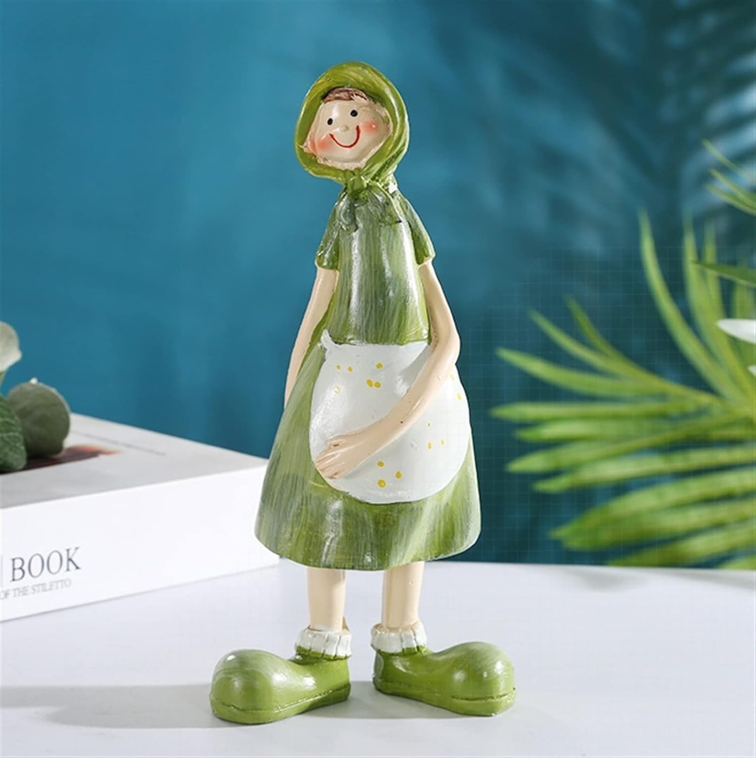Statues Debout pour garçon et Fille, Ornements artisanaux en résine, Ornements de Jardin, Statue d'extérieur pour la Maison, Le Bureau, Cadeaux d'extérieur pour Anniversaire, Noël, A