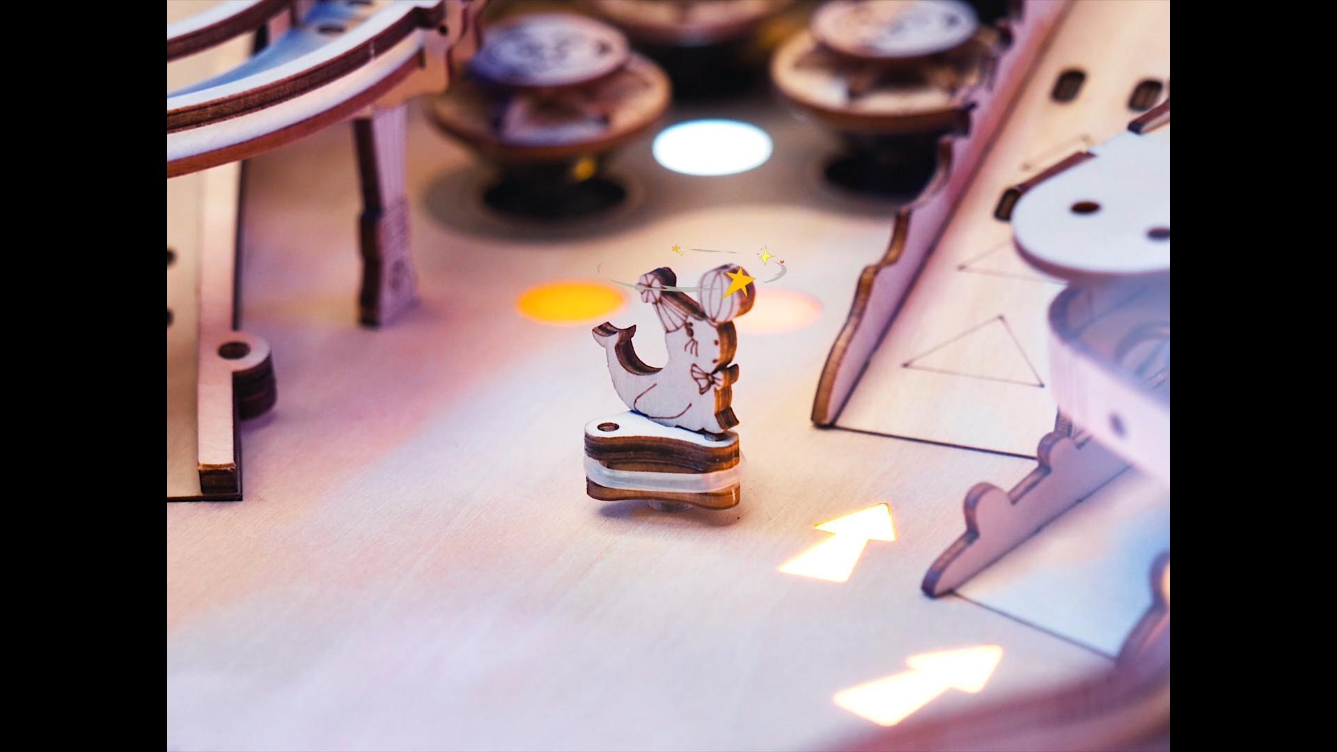 Amazon | ROKR 3Dピンボールマシン 本格 DIY キット 革新的 屋内遊具