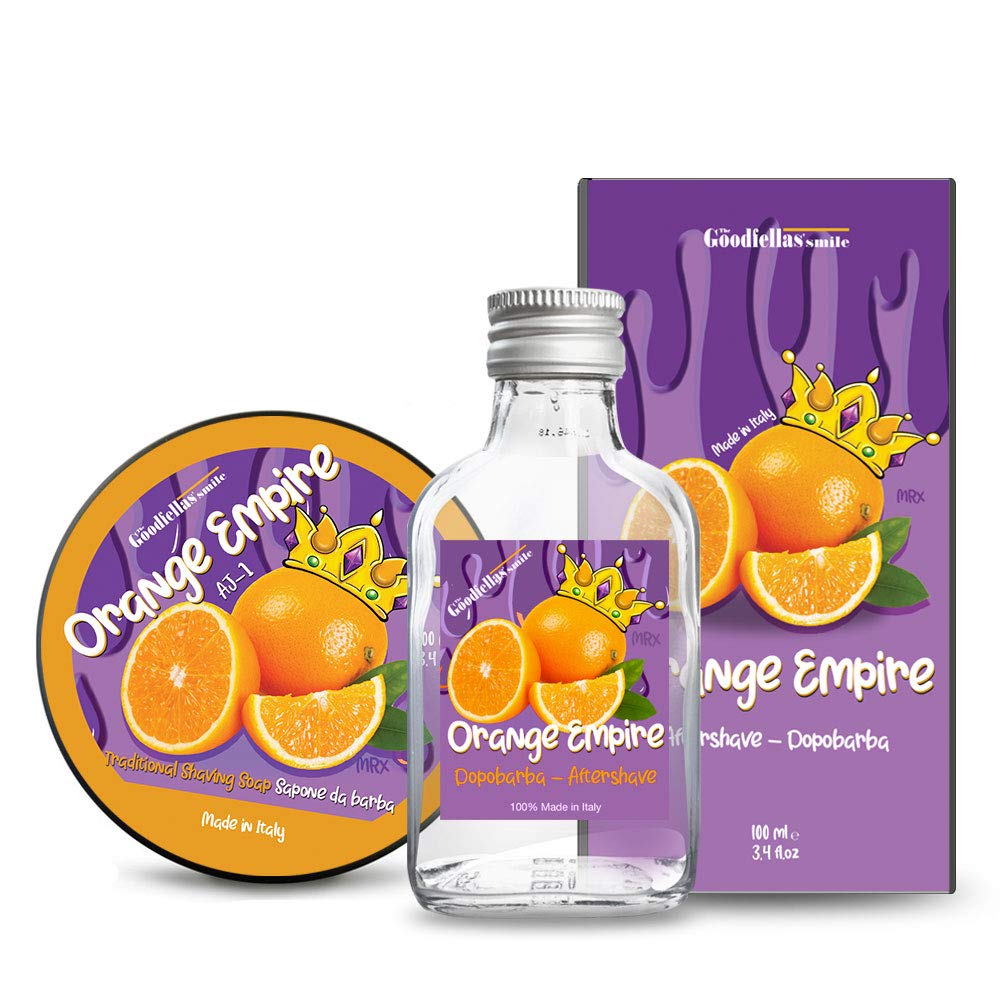 THE GOODFELLAS' SMILE Duo Set Orange Empire. Mydło do golenia i po goleniu, 250 ml