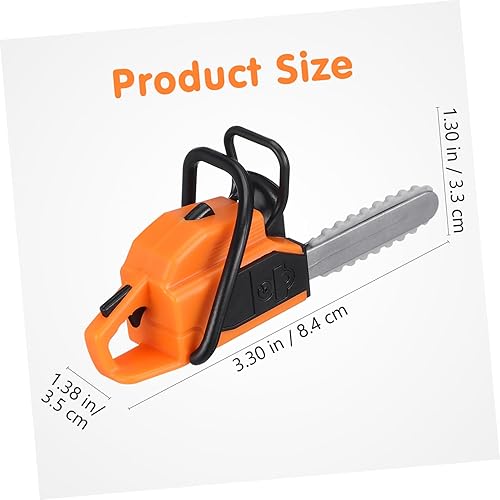 Miniatura 2 de Operitacx 8 piezas de motosierra para casa de muñecas, cortacésped en miniatura, adorno de estatua, mini motosierra para fotos, mini motosierra de